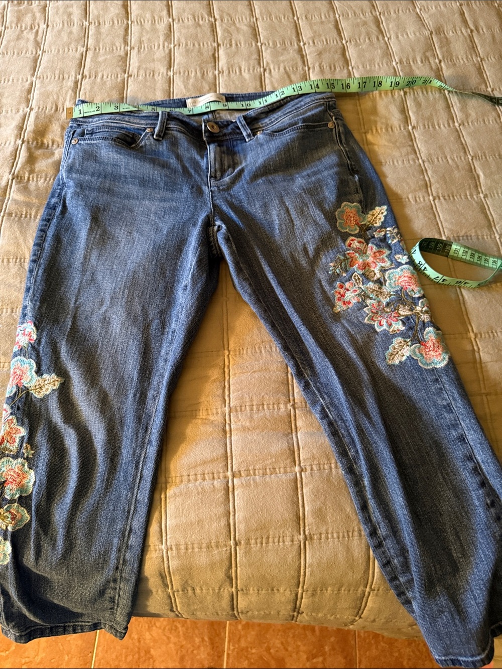 J Jill Denim Embroidered Blue Women’s Jeans